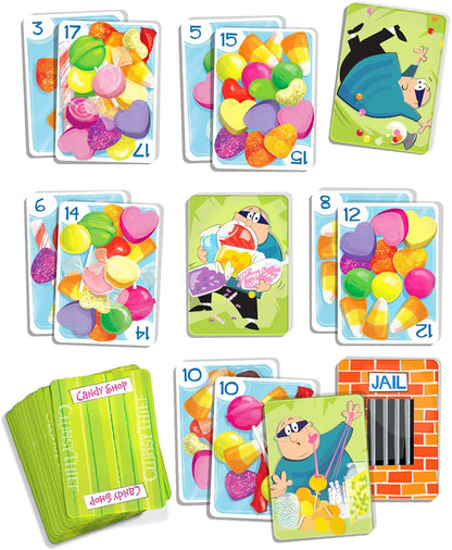 Melon Rind Clumsy Thief Math Game for Kids Ages 8+, Educational for Kid's Learning and Confidence Building, Fun Math Card Game for 3-6 Players Adding to 100