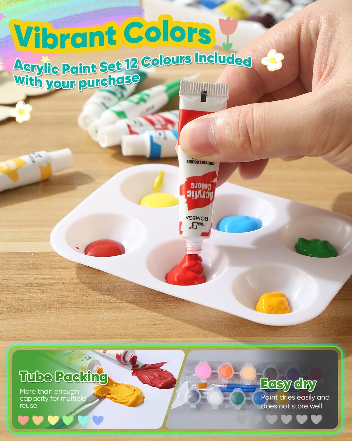RGBDOT Kids Gardening Kit with Paintable Ceramic Flower Pots - DIY Arts and Crafts Gifts for Girls Ages 6-10 - Fun Indoor Activity Toys & Christmas Birthday Gift for Kids Home Decor