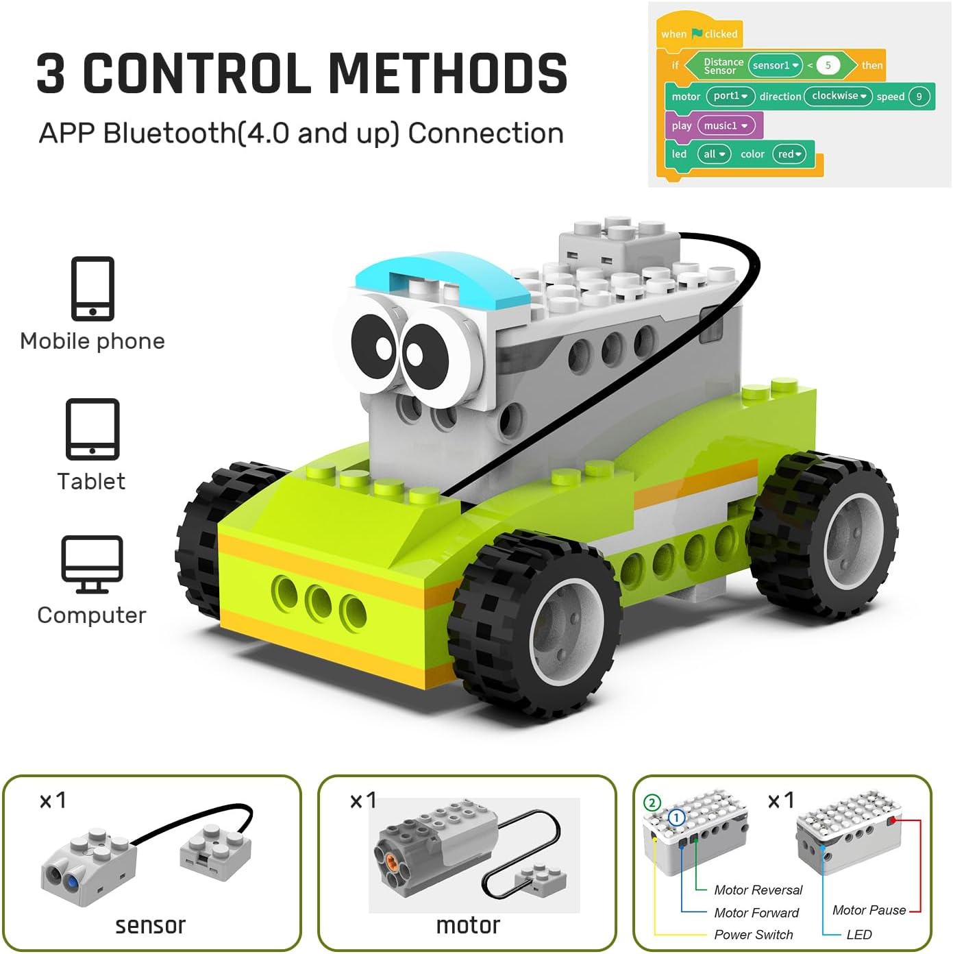 makerzoid Building Robot Kit, 370+ Educational DIY Building Blocks, 100+ Models STEM Robot Toy for Kids Ages 6+, Birthday Christmas Graduation Gift for Boys Girls