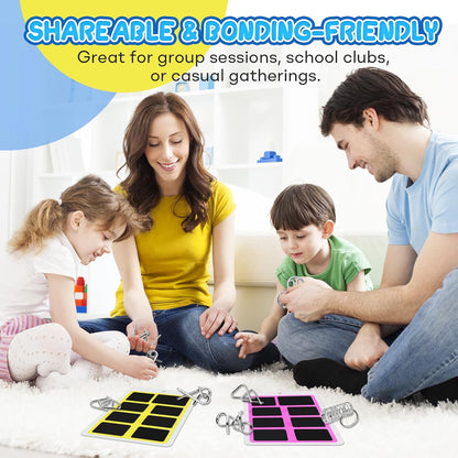 Metal Brain Teaser Puzzles Ring Educational Toys, Steel IQ Games Physics Mind Metal Puzzles for Adults, Unlock Interlock Game, Brain Teaser Puzzle for Party Favor Kids (A+B+C)