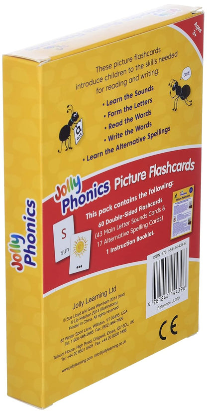 Jolly Phonics Picture Flash Cards: In Print Letters