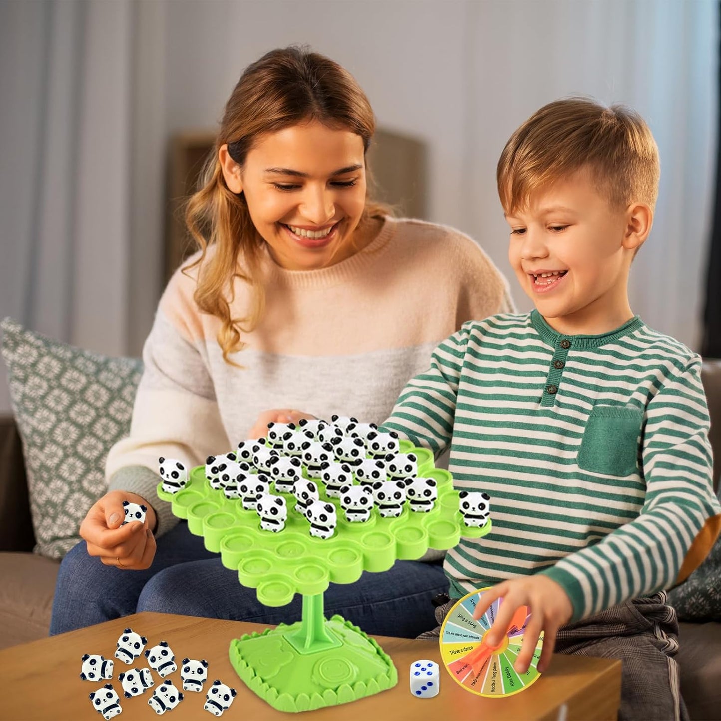 kykake Frog Balance Game Toys,Balance Game Tree Two-Player Parent-Child Interactive Family Tabletop Puzzle Montessori Toy,Frogs Board for Kids and Adults (Frog)