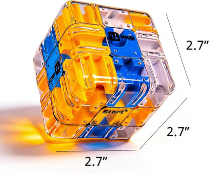 2Packs 3D Rolling Ball Maze Cube Puzzle - Maze Cube for Kids Labyrinth 3D Puzzle Maze Cube Ball Twist Roll Brain Teaser Toys, Cultivate Logical Thinking for Puzzle Cube Gift for Adults Teens Kids