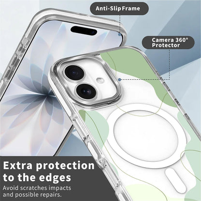 for iPhone 17 Pro Max Case [Compatible with Magsafe],Girls Women Clear Magnetic Case Silicone Shockproof Protective Cover with Pattern Colorful Motivational Letters