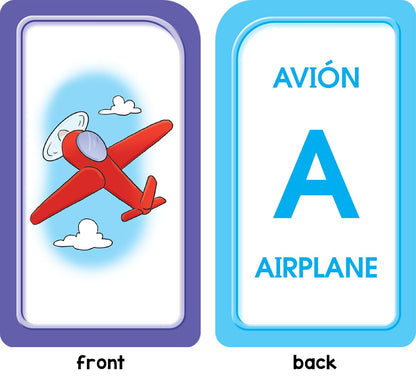 School Zone Spanish Alphabet Flash Cards: 56 Cards, Preschool, Kindergarten, Abecedario Tarjetas Ilustrativas, ABC's, Alphabetical Order, Bilingual, ESL, Language Immersion (Spanish/English Edition)