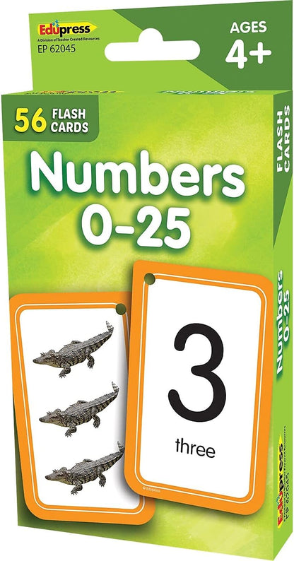 Teacher Created Resources Numbers 0–25 Flash Cards (EP62045)