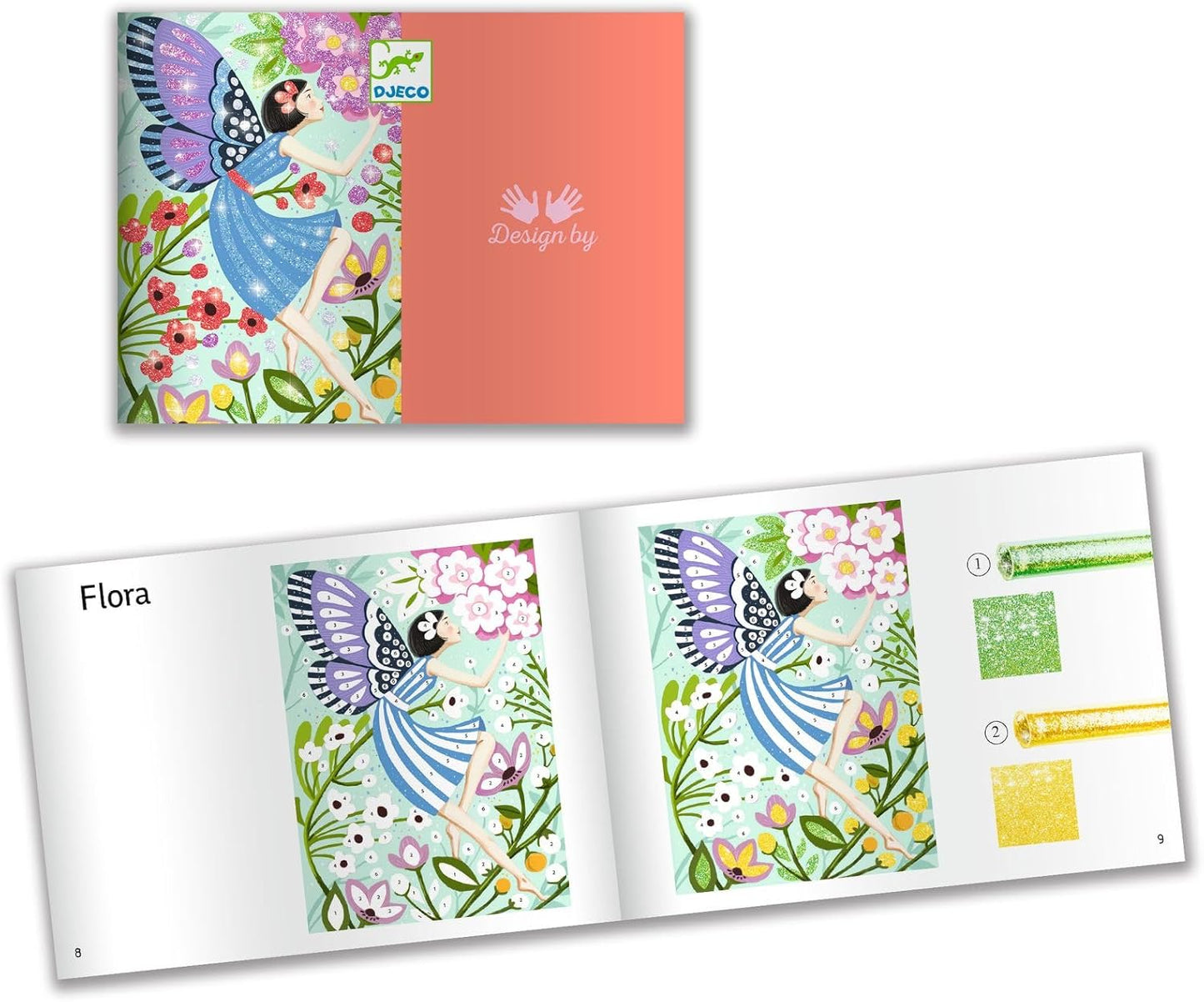 DJECO Butterflies Glitter Craft Kit
