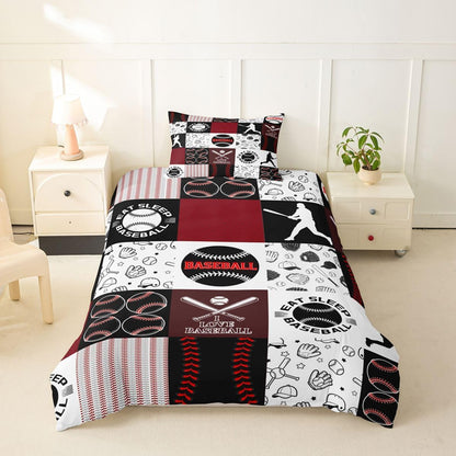 Drum Kit Duvet Cover,Kids Musical Instruments Bedding Set,Rock Music Comforter Cover for Boys Girls Room Decor,Neon Lighting Lightweight Bedspread Cover Twin Size with 1 Pillow Case(No Comforter)