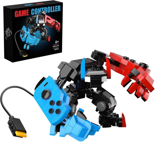 DRZYJ Building Block Set, Classic Game Controller Mech Robot Building Kit, Birthday Party Decorations Supplies, Gifts for Kids Adults (418 Pieces)