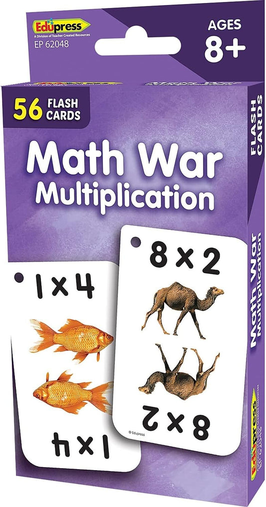 Teacher Created Resources Math War Multiplication Flash Cards (EP62048)