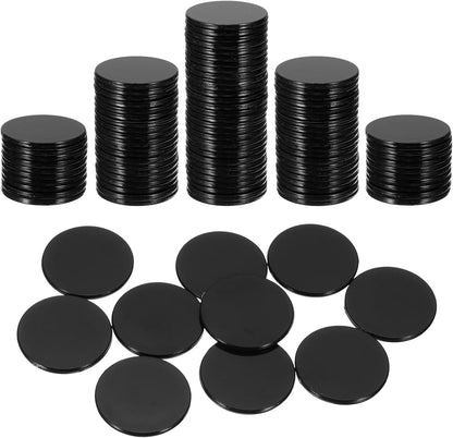 uxcell 120Pcs 1 Inch Poker Chips, Plastic Bingo Chips Learning Counters Counting Counters Disks Markers Opaque Game Tokens for Game Play Math Counting, Pink, Flat