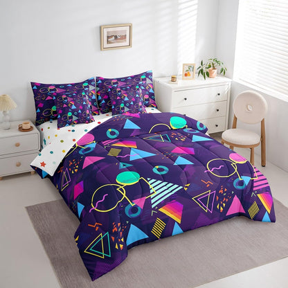 Erosebridal Chemical Equation Bed in a Bag Queen Comforter Set 7 Piece,Chemistry Bedding Sets Science Students Learning Gift Sheet Set with Comforter,Molecular Formula Education Bed Set - Colors B