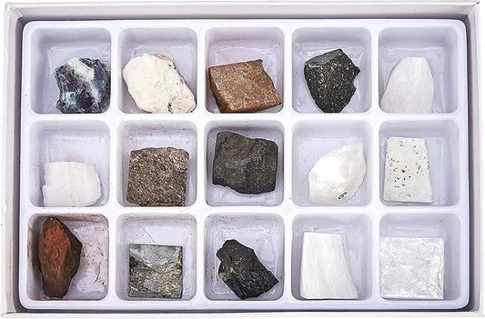 STEM Toy Rock Science Kit Geology Mineral Specimen For Kid Geologists