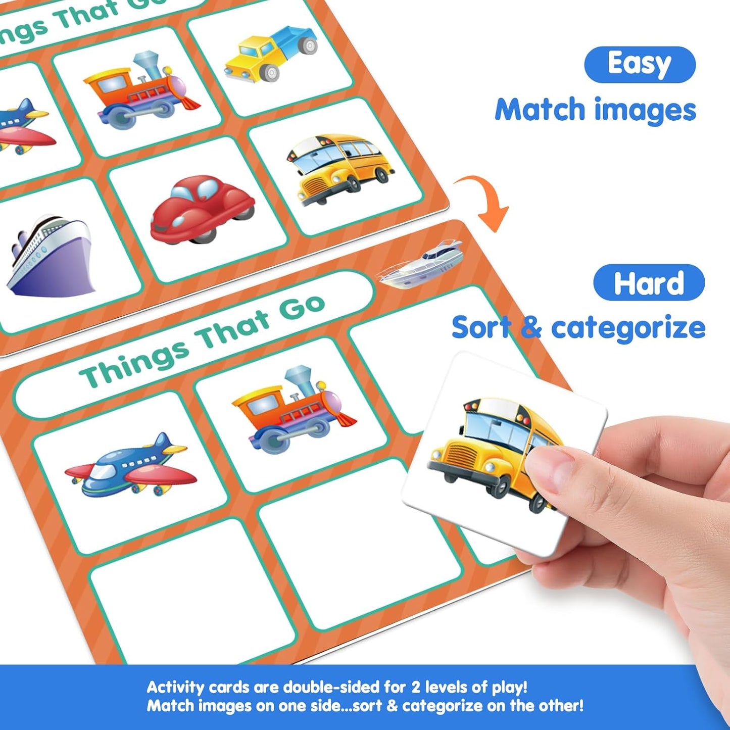 EAMAY Magnetic Color Sorting Set for Kids, Fridge Magnets for Toddlers 1-3, Preschool Circle Time Learning Center Activities, Matching Games Use on The Whiteboard