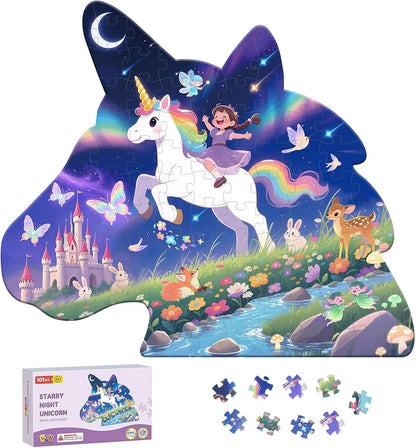 ELX 100 Piece Sea Turtle Jigsaw Puzzle for Kids Ages 4-10, Seaworld Animal Shaped Floor Puzzle Preschool Learning, Educational Learning Toys for Kid Boys Girls Ages 4 5 6 7 8 (21.42 X 16.42 in)