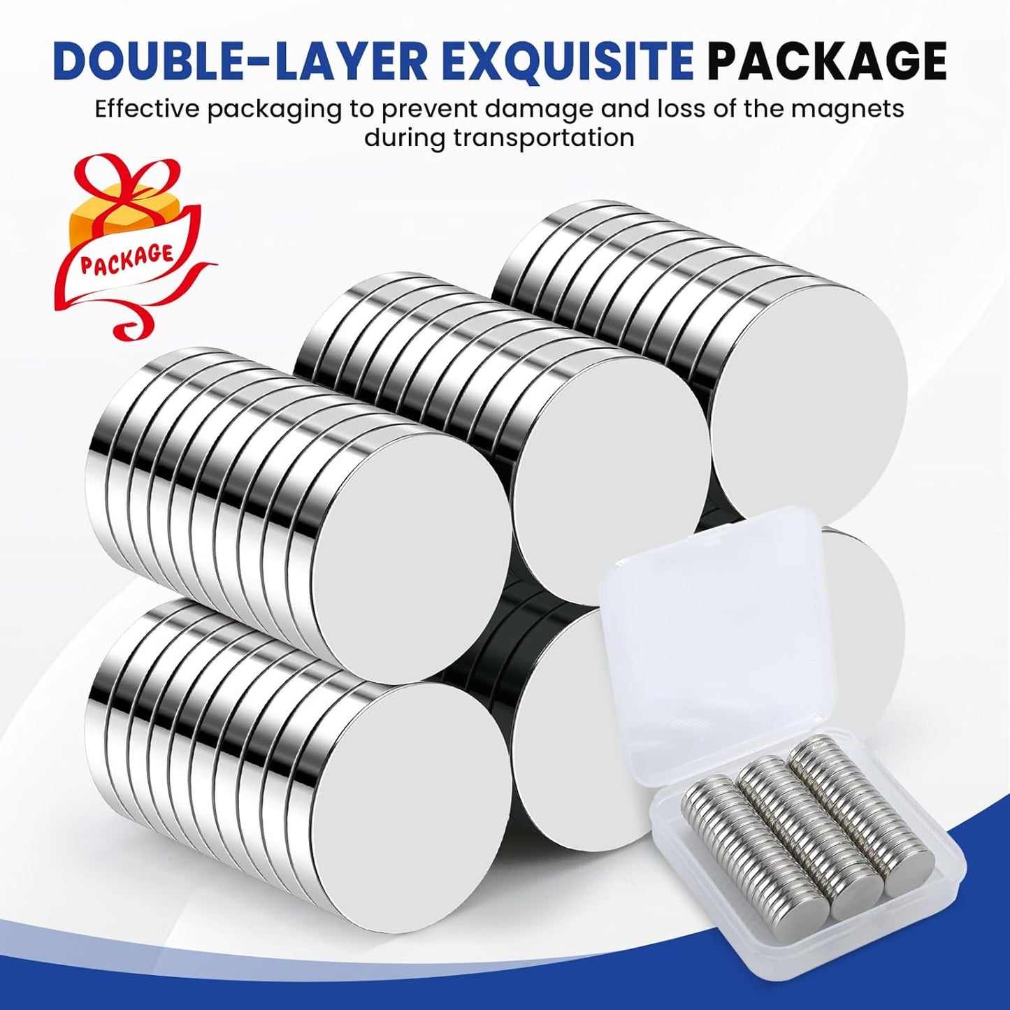 320Pcs Small Neodymium Magnets, 6x2mm Small Rare Earth Magnet Mini Magnets for Whiteboard, Office, School, STEM Measurement Kit, 3D Printing,Science Experiments
