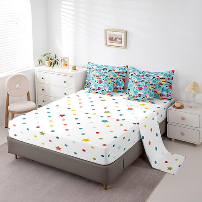 Erosebridal Chemical Equation Bed in a Bag Queen Comforter Set 7 Piece,Chemistry Bedding Sets Science Students Learning Gift Sheet Set with Comforter,Molecular Formula Education Bed Set - Colors A