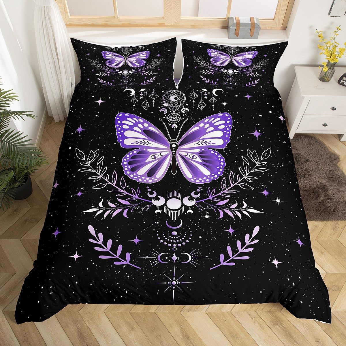 Drum Kit Duvet Cover,Kids Musical Instruments Bedding Set,Rock Music Comforter Cover for Boys Girls Room Decor,Neon Lighting Lightweight Bedspread Cover Twin Size with 1 Pillow Case(No Comforter)