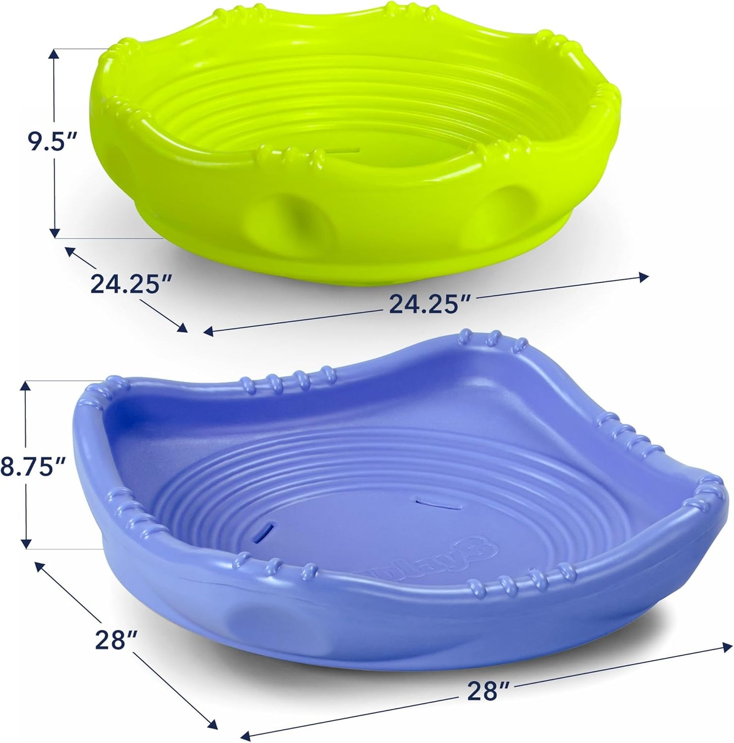 Simplay3 Two Sided Rock Around Wobble Disk and Climbing Dome for Toddlers and Kids - Rocking and Climbing - Indoor/Outdoor - Yellow/Green, Made in USA (1 Pack)