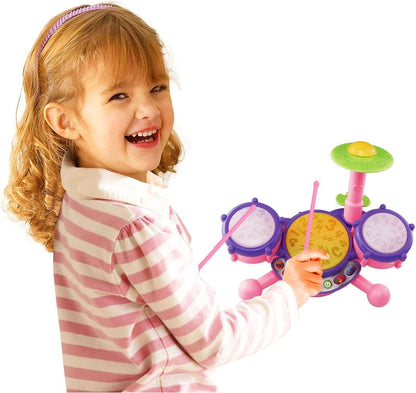 VTech KidiBeats Kids Drum Set, Orange