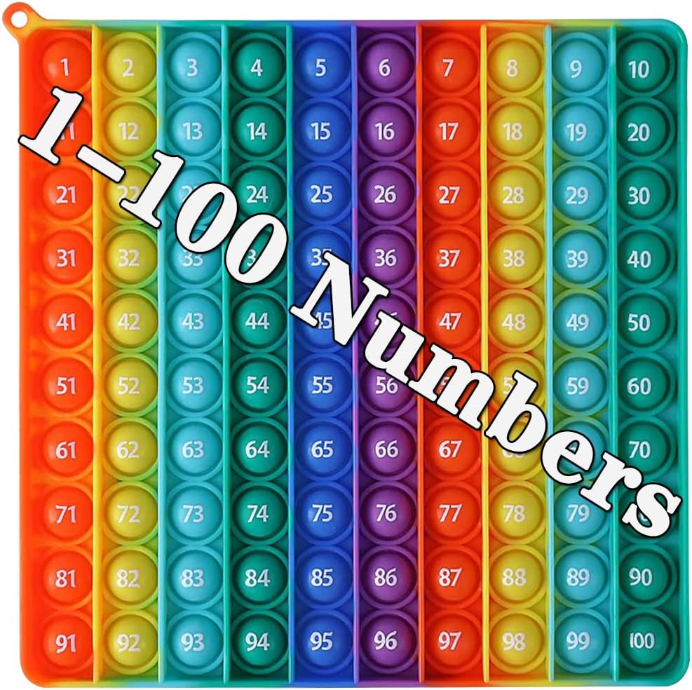 DK-SIMINA Multiplication Tables Games 12x12 Flash Card Toys, POP Create Various Multiplication Formulas for Teachers, Two-Sided Tables