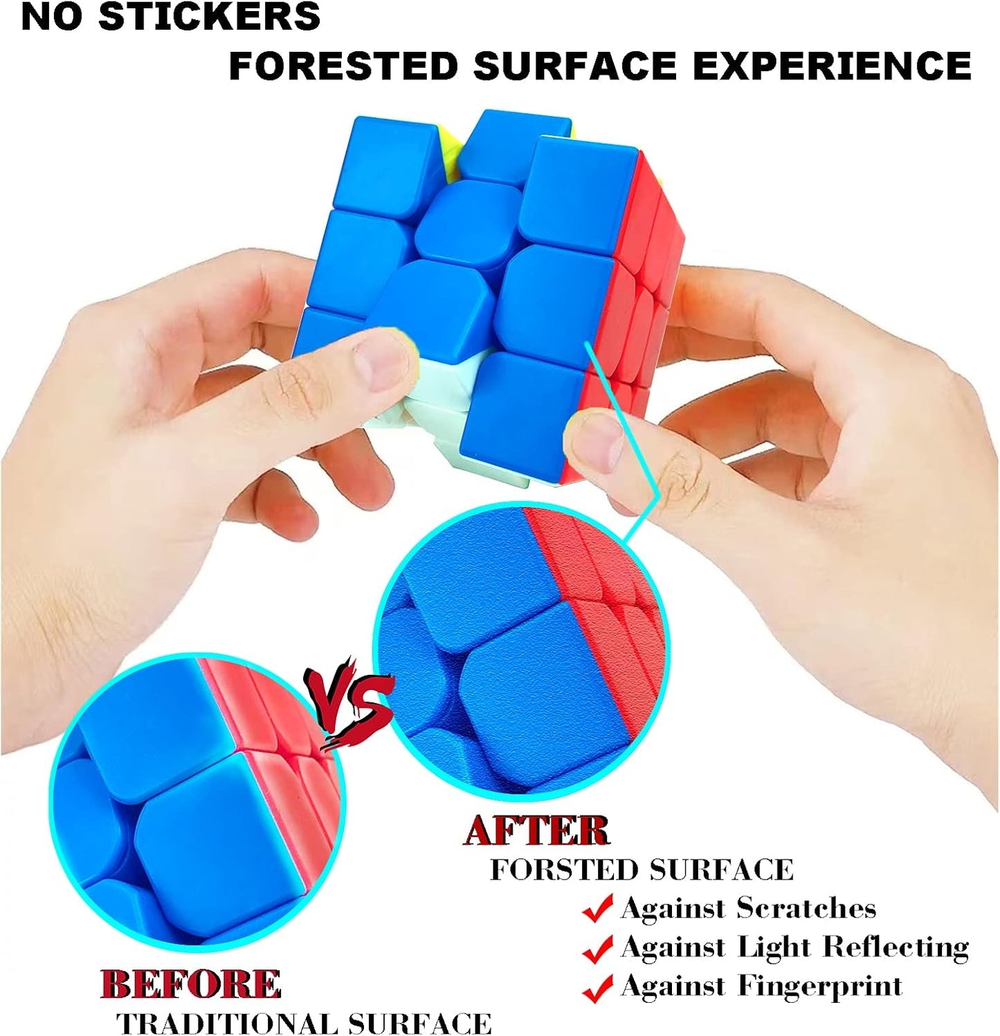 12 Pack Speed Cube 3x3 Set, Stickerless Cube 3X3, Party Favors for All Age, Puzzle Game Toys, Classroom prizes, School Rewards