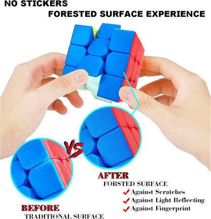 12 Pack Speed Cube 3x3 Set, Stickerless Cube 3X3, Party Favors for All Age, Puzzle Game Toys, Classroom prizes, School Rewards