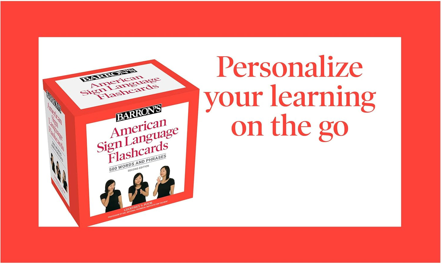American Sign Language Flashcards: 500 Words and Phrases, Second Edition