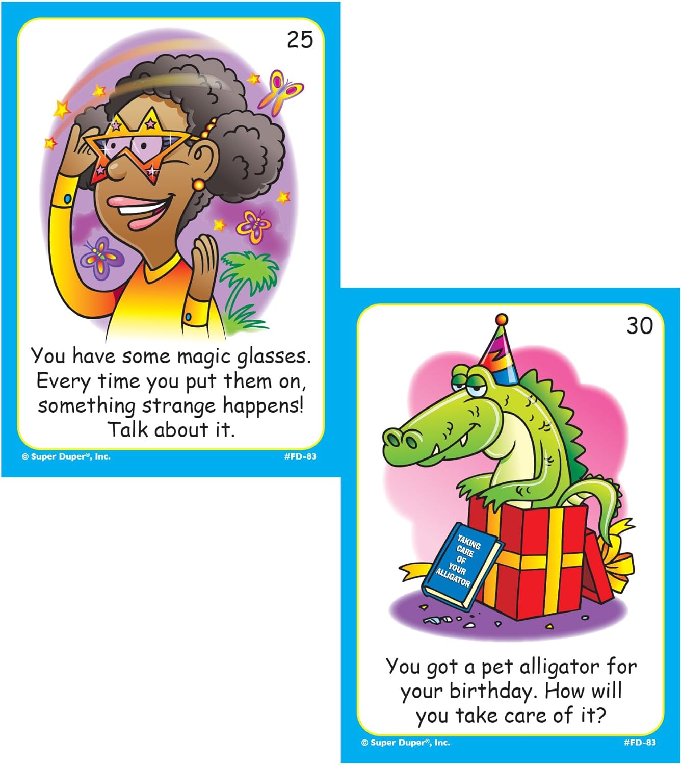Super Duper Publications | Imagination Questions Fun Deck Flash Cards | Educational Learning Resource for Children