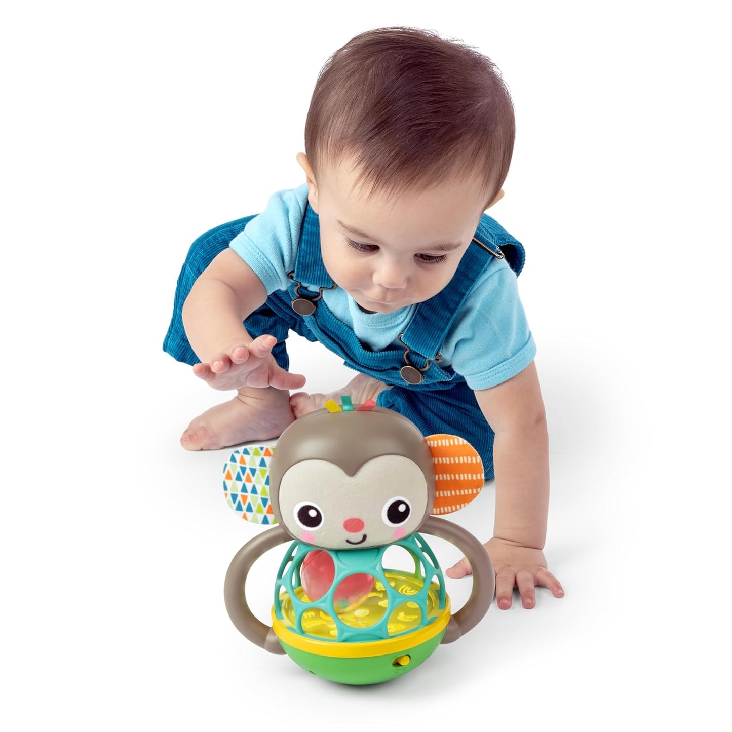 Bright Starts Oball Musical Toy, Jingle & Shake Pal, BPA-Free Easy-Grasp Baby Rattle Toy, Ages Newborn+