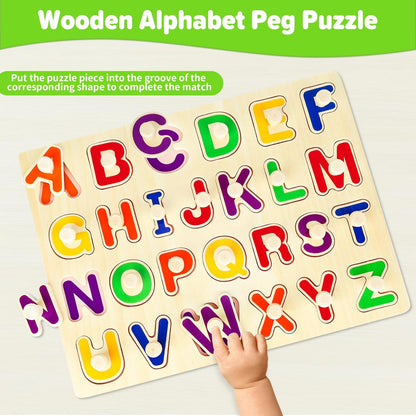 Jumlys Montessori Toys for Toddlers 1, 2, 3 Year Old, Wooden Shape Learning Puzzles for Baby 12-18-24 Months, Early Educational Toys, Perfect Christmas Birthday Gifts for Boys & Girls Age 1-3