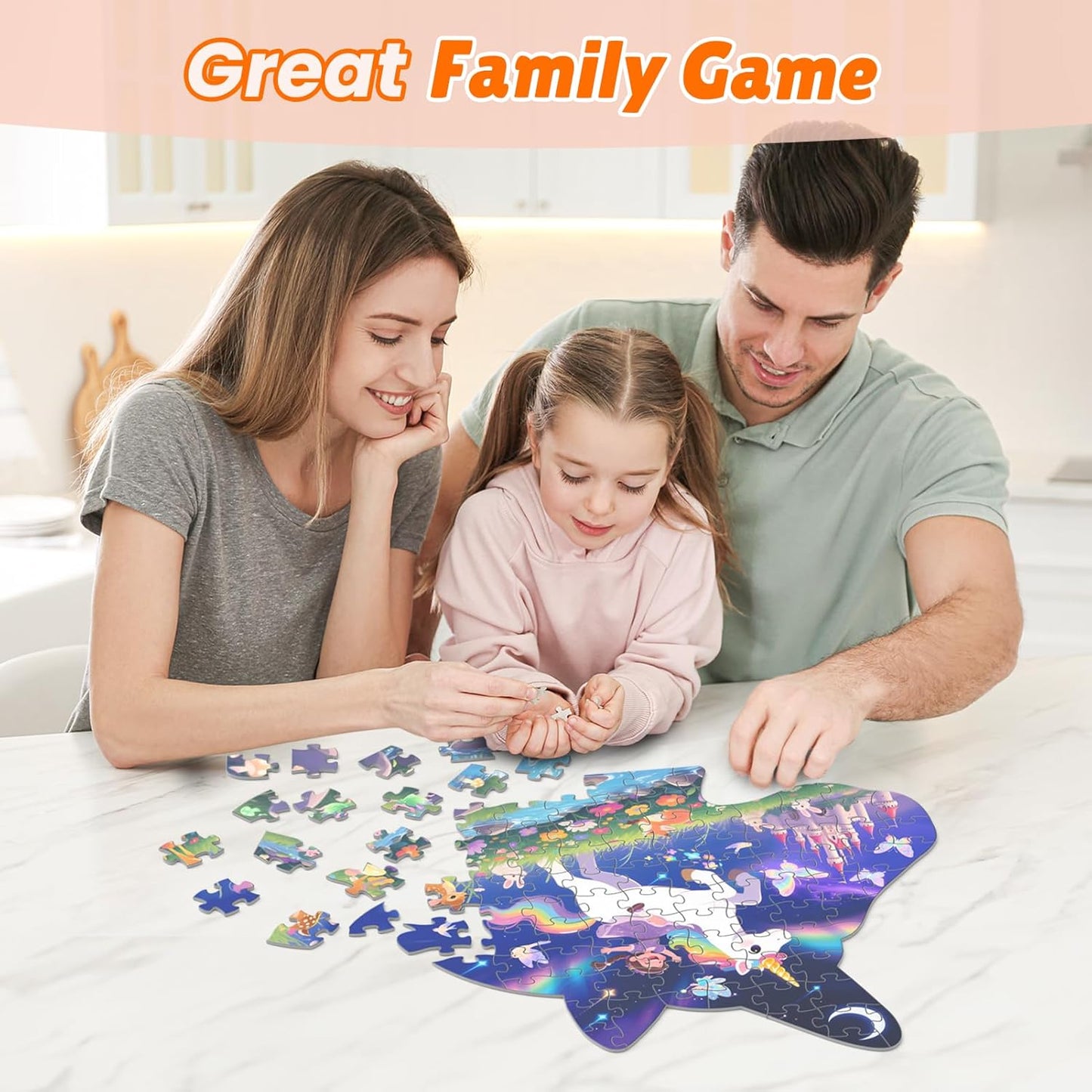 ELX 100 Piece Sea Turtle Jigsaw Puzzle for Kids Ages 4-10, Seaworld Animal Shaped Floor Puzzle Preschool Learning, Educational Learning Toys for Kid Boys Girls Ages 4 5 6 7 8 (21.42 X 16.42 in)