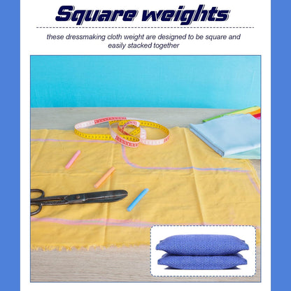 6 Pieces Pattern Weights Fabric Sewing Weight Dressmaking Cloth Cutting Weight for Sewing Accessories Canvas Filled Steel Ball Samples Paperweight for Writing Drawing
