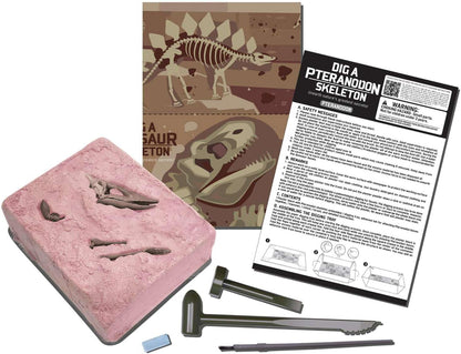 KidzLabs Dig a Pteranodon Skeleton Kit, Fossil Excavation Set, Ages 8+, 1 Piece