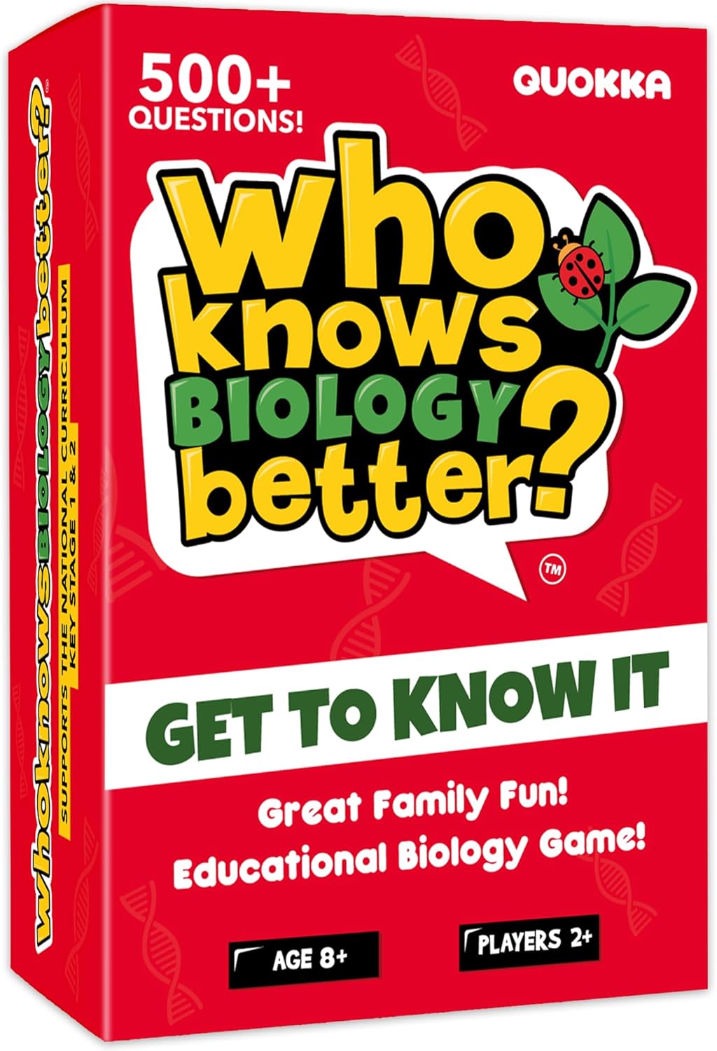 QUOKKA Board Games for Kids 8-12 and Family - Set of 4 Who Knows It Better? - 2000+ Questions Across Biology, Culture, STEM and Math - Educational Trivia Cards for Learning and Game Night