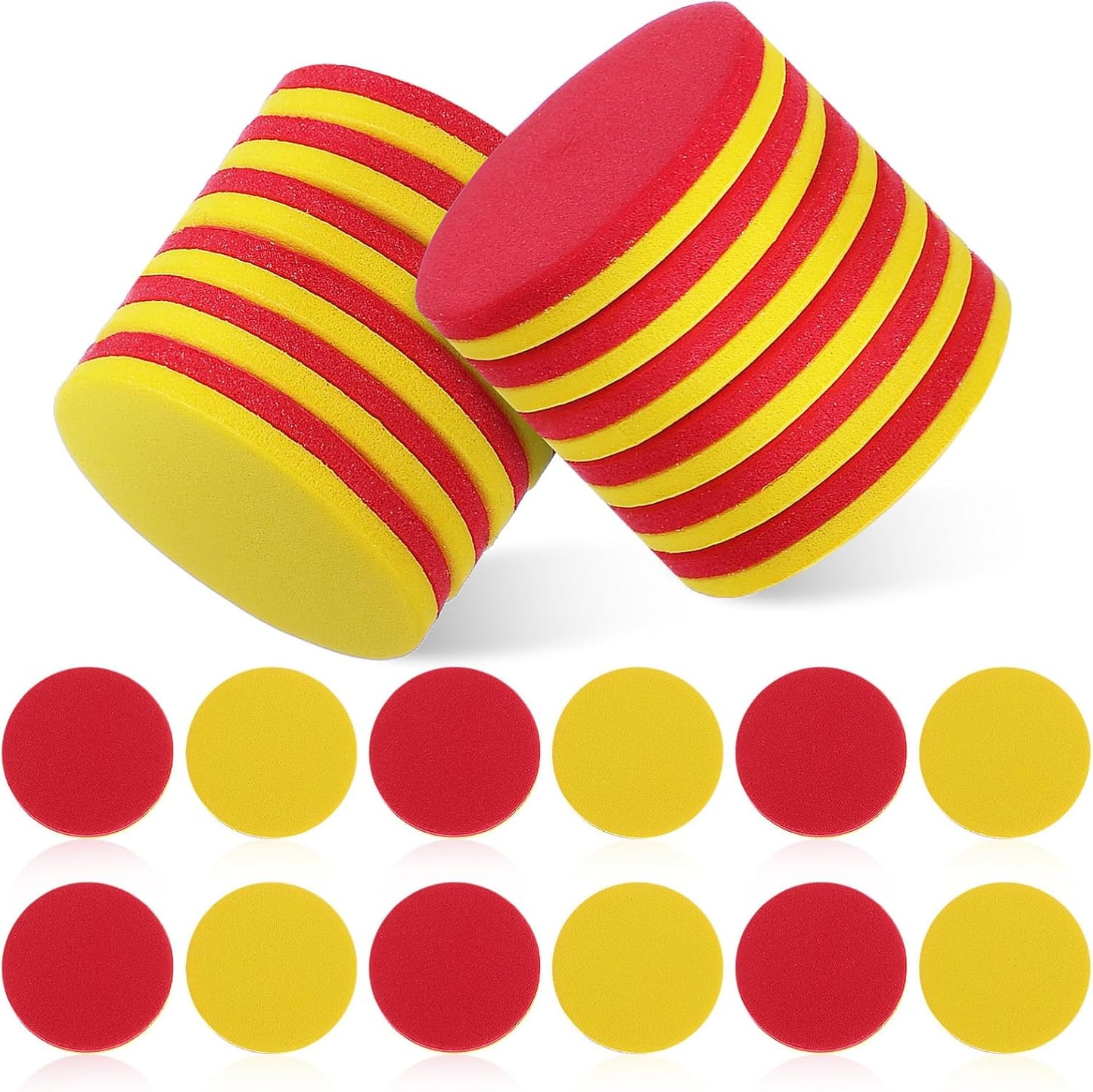 Yardwe 2sets Calculate Discs Math Counters for Number Counting Blocks for Color Educational Math Counters Counting Chips Cubes Math 100pcs*2