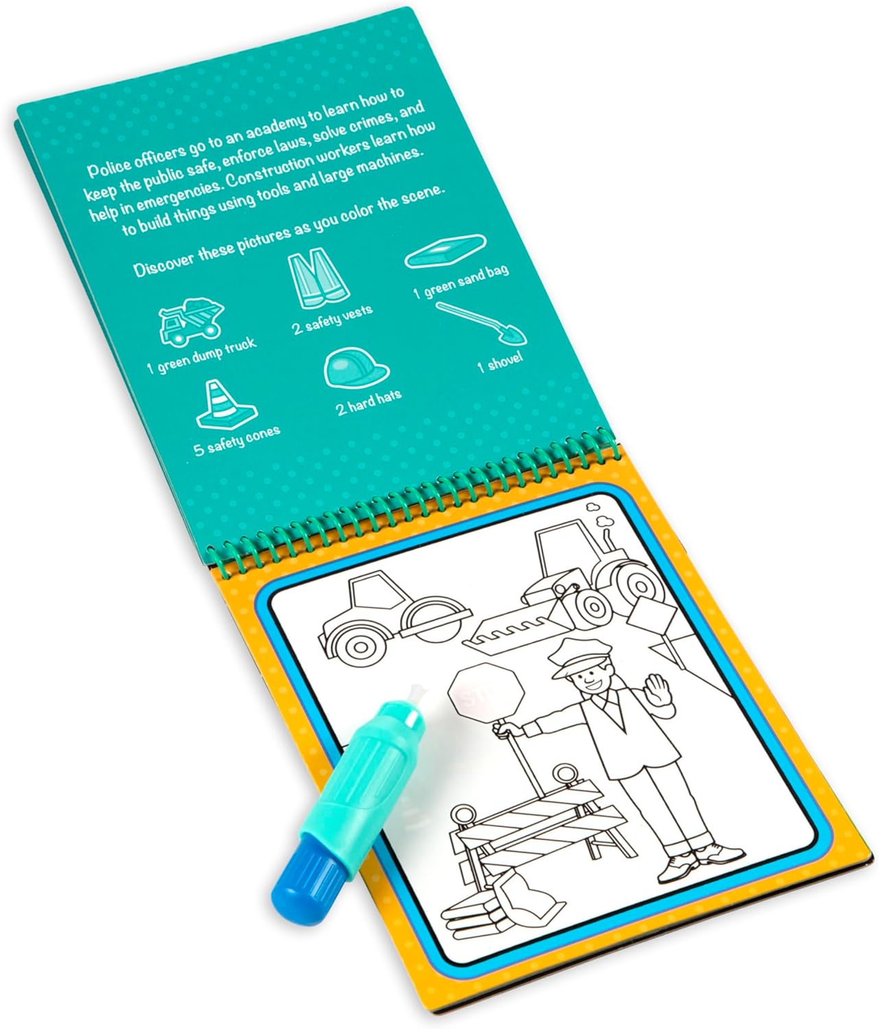Melissa & Doug On The Go Water Wow! Mess Free Coloring Book, Reusable Water-Reveal Activity Pad, Vehicles, Travel Toys, Party Favors, for Toddlers & Kids Ages 3+ - FSC Certified