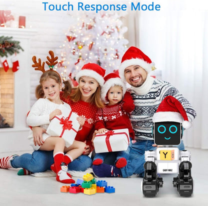 okk Robot Toy for Kids, Smart RC Robots for Kids with Touch and Sound Control Robotics Intelligent Programmable, Robot Toy with Walking Dancing Singing Talking Transfering Items for Boys Girls (White)
