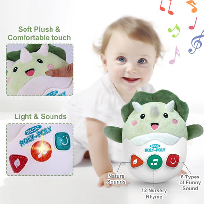 LTKFFFdp Baby Toys for Toddlers 1-3, Animal Plush Musical Toy, Nesting Cups Shape Sorter for Infant 6 to 12-18 Months, Learning Toy with Rattle, Birthday Gifts for Kids 9-12 Month Girl Boy