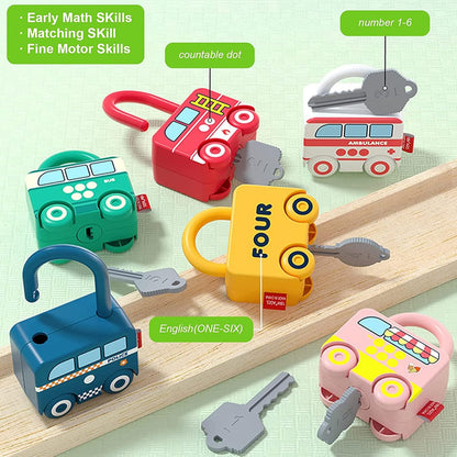 Montessori Educational Toys Learning Games Busy Board - Toddler Car Activities - Baby Sensory Fine Motor Skills Developmental Toys - Gifts for 12 18 24 Month Age 1 2 3 4 One Two Year Old Boys Girls