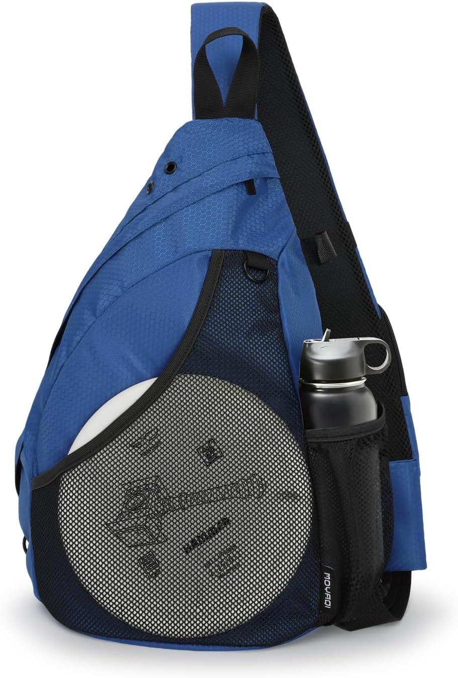 MOYAQI Disc Golf Bag with Retriever Holder and Storage Pockets, Disc Golf Backpack with 8-10 Disc Capacity, Padded Adjustable Strap and Back Panel, Lightweight and Durable