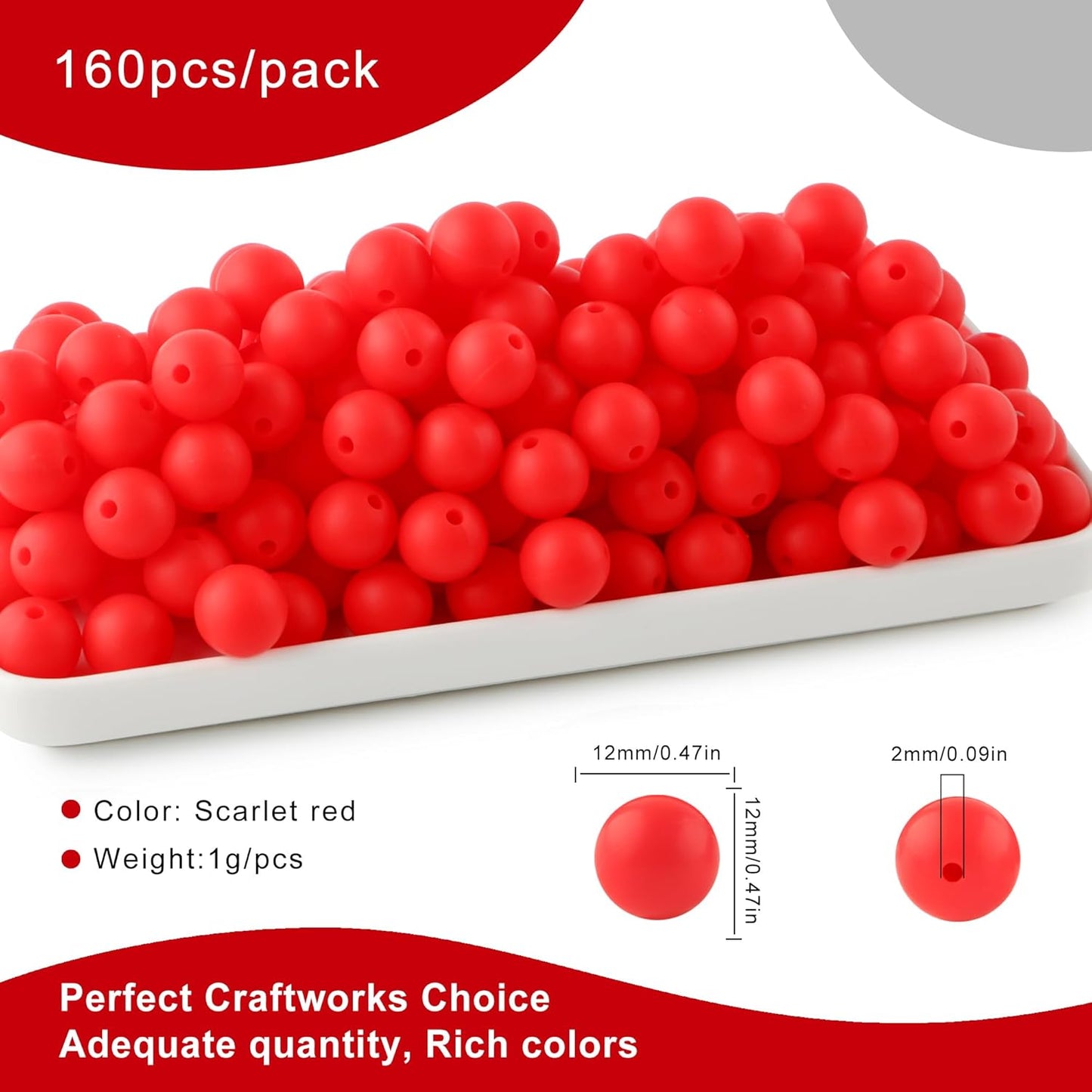 65Pcs 19mm Silicone Beads for Keychain Making Bracelet Necklace, Bulk Round Silicone Beads for Pens（Christmas Green） - Colors B