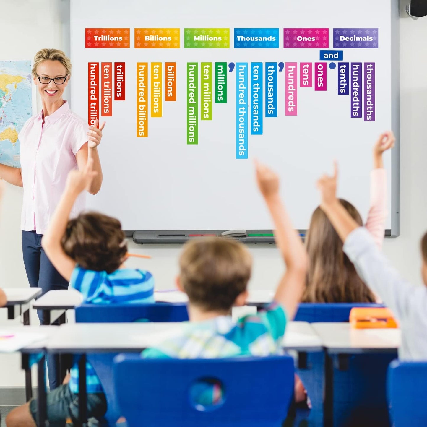 29 PCS Display Magnetic Place Value Set - Place Value Manipulatives, Place Value Magnets, Place Value Chart, Base Ten Blocks for Whiteboard, Base 10 Magnets, Magnetic Math Manipulative - Simply Magic