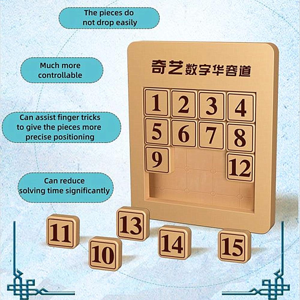 LiangCuber QY Toys 48 Klotski Puzzle Magnetic Sliding Number Puzzle ABS 7x7 Klotski Brain Teasers Toy Tangram Jigsaw Intelligence