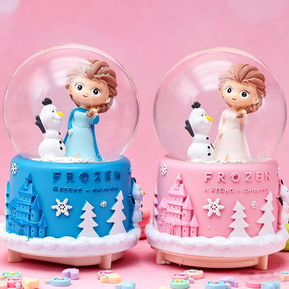 Snow Globe, Princess Snow Globes for Girls, Music Snowglobe with Automatic Snowflakes, Christmas Birthday Princess Gifts for 6 7 8 9 10 11 12+ Year Old Girls Kids