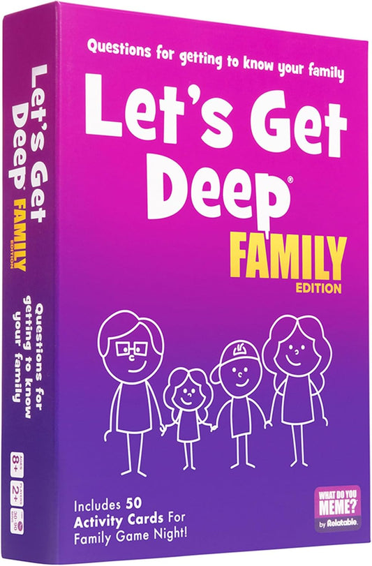 Let's Get Deep® Family Edition by Relatable - Family Conversation Cards - Get to Know Each Other Card Games