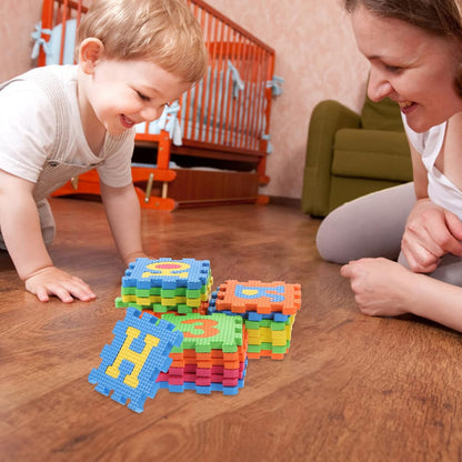 36pcs Russian Puzzle Mat Interlocking Carpet Tiles Russian Alphabet Play Mat Interlocking Puzzle ABC Rugs for Babies Baby Toys Box Large Floor Eva Toddler
