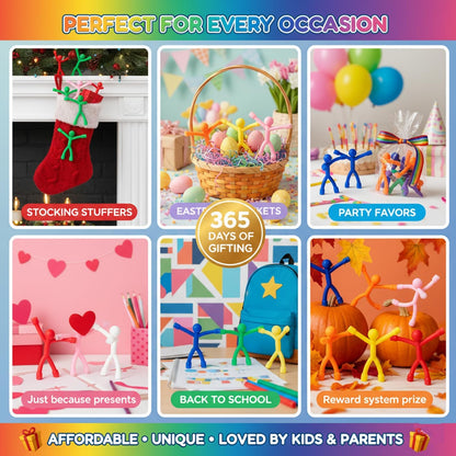 MAGMEN Magnetic Fidget Toys 10PC Opaque Set, STEM Magnetic Building Figures for Kids, Sensory Toys for ADHD Autism, Stocking Stuffers, Travel Toys, Desk Toys for Adults, Easter Basket Stuffers