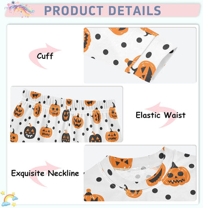 ALAZA Shark Starfish Palm Tree 2 Piece Pajama Set Long Sleeve Top and Pants Sleepwear Unisex - Colors B