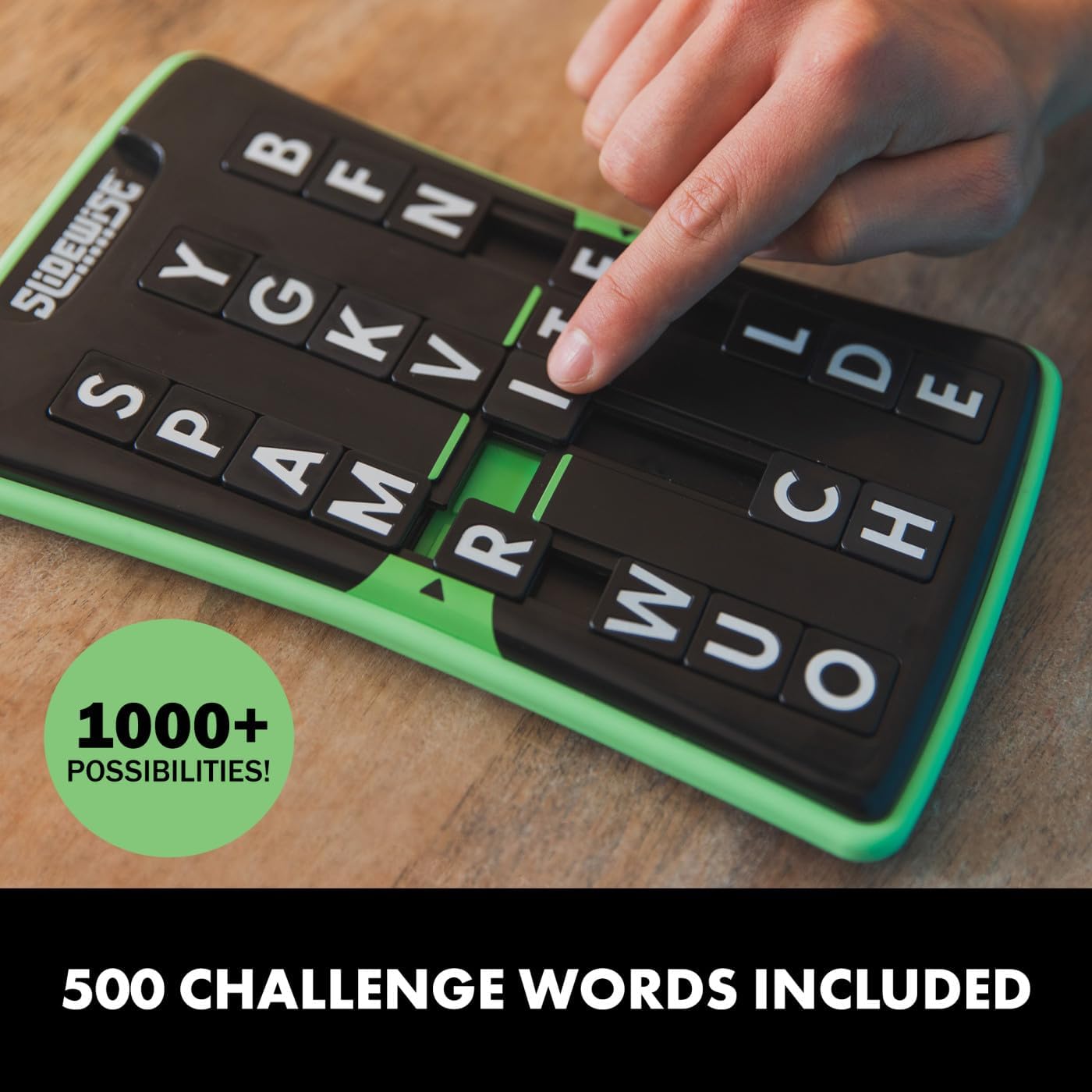 Educational Insights Slidewise - Word Games and Brain Teaser Puzzles for Kids 8-12, Kids Slide Puzzle Game, Travel Size Handheld, Single Player Brain Teasers for Adults, Teens, and Children